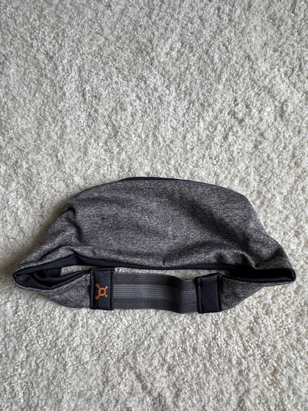 Orangetheory Gray Headband with Orange Logo Accent